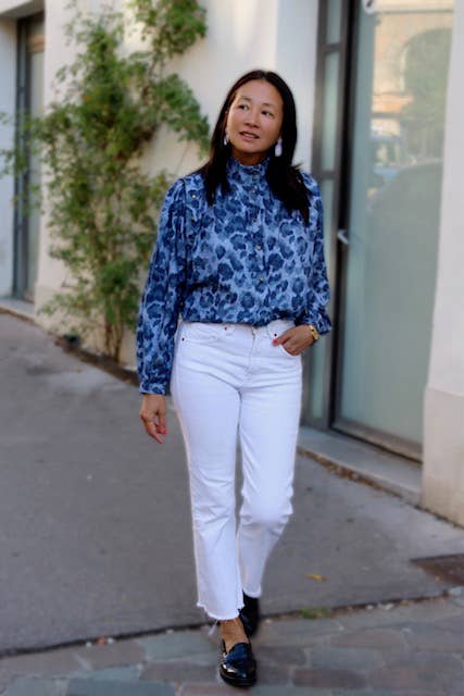 Flamed Viscose Denim Leopard - My Dress Made