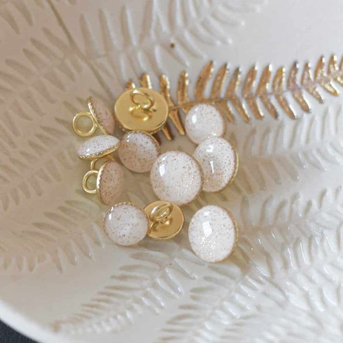 Gold Glitter Schachtknopen - Lise Tailor