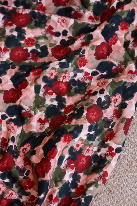 Viscose Twill Flower Drips - Lise Tailor