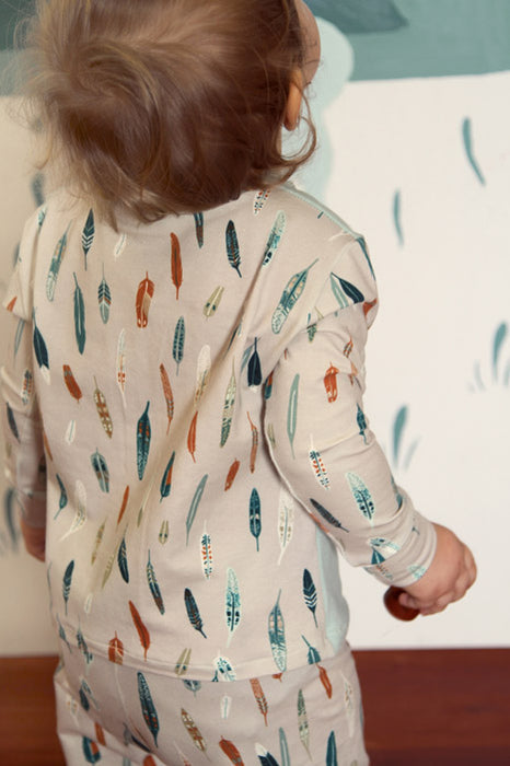 Cotton Jersey Heather & Feathers Dim - AGF