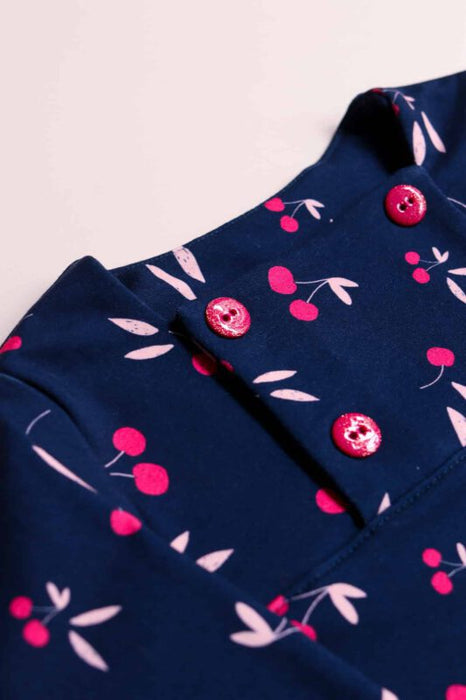 French Terry Stof Clafoutis Lise Tailor roze knopen