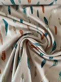 Cotton Jersey Heather & Feathers Dim - AGF