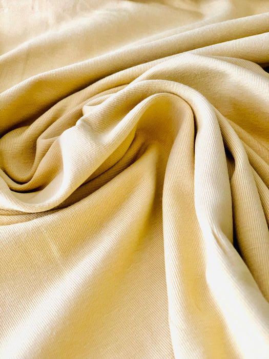 Bio Katoen Jersey Dusty Yellow - Quality Textiles
