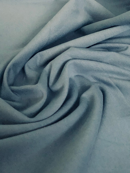 Bio Katoen Jersey Dusty Blue - Quality Textiles