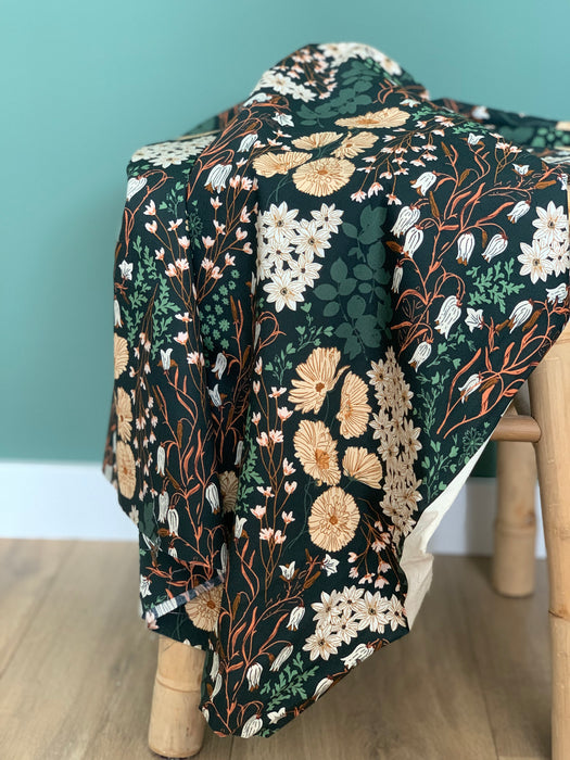 Katoen Poplin Stof Bluebells & Buttercups Lark Art Gallery Fabrics