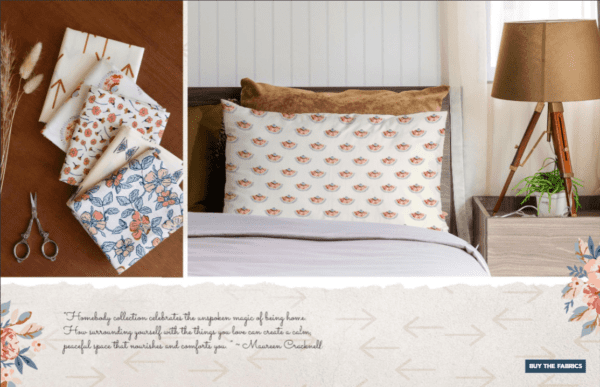 Katoen Poplin Stof Cocooning AGF