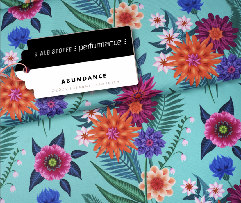 Lycra albstoffe mint stof abundance