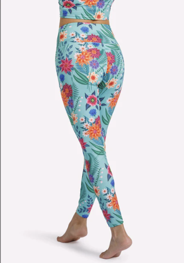 Lycra albstoffe mint stof sportlegging