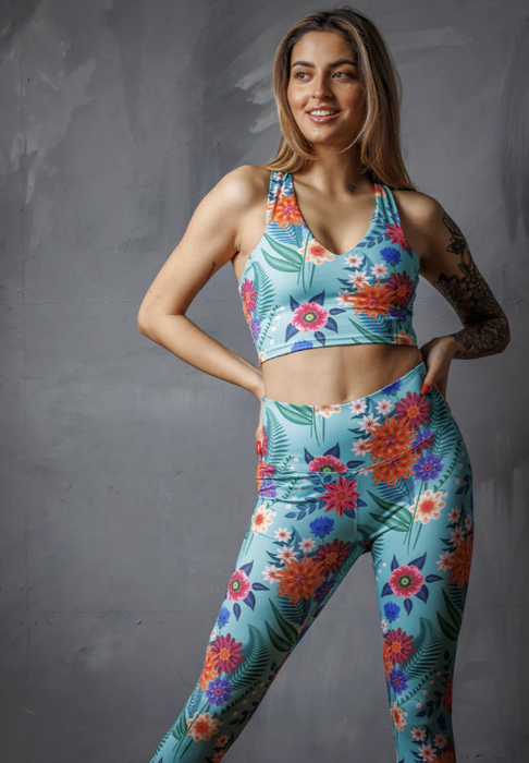 Lycra albstoffe mint stof sportoutfit