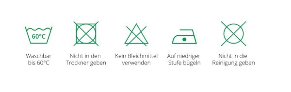 Lycra albstoffe mint stof waslabel