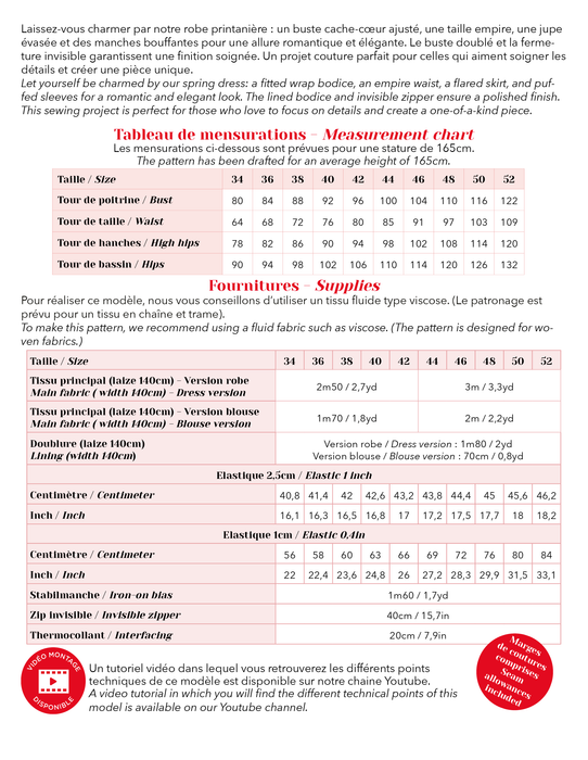 Naaipatroon Flower Market - Lise Tailor