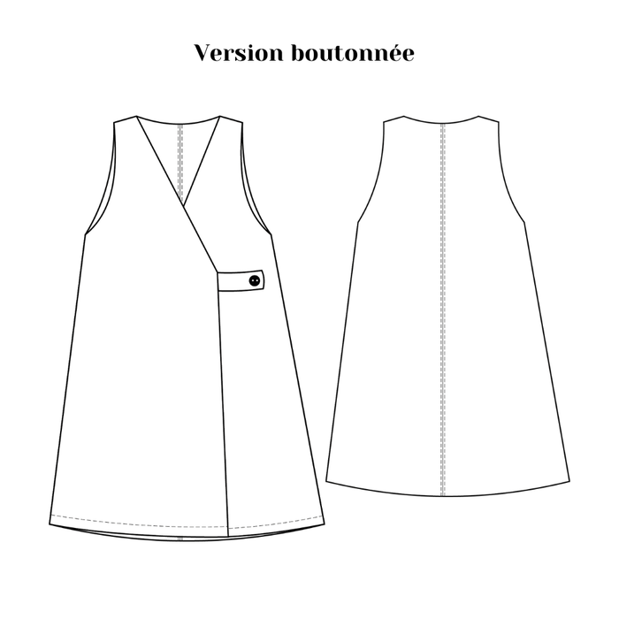 Naaipatroon Dorothea overslagjurk Lise Tailor