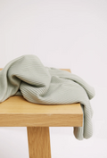 Self-Stripe Ottoman Knit Soft Mint - meetMILK