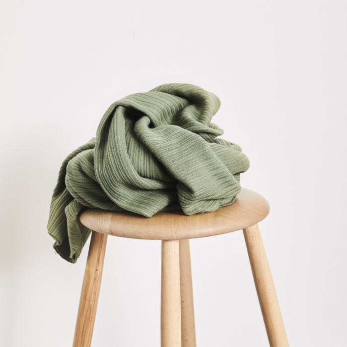 Organic Selanik Knit Olive Green - Mind the Maker