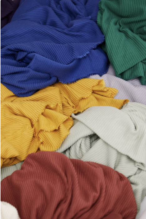 Self-Stripe Ottoman Knit Amber - meetMILK