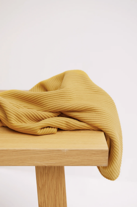 Self-Stripe Ottoman Knit Amber - meetMILK