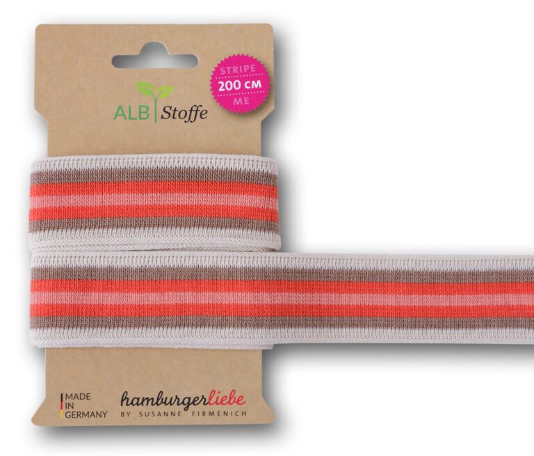 Stripe ME College Bruin/Roze/Wit - Albstoffe