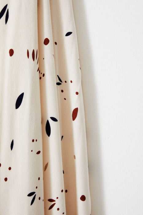 Vera Crepe Fabric Petals White Mind the Maker