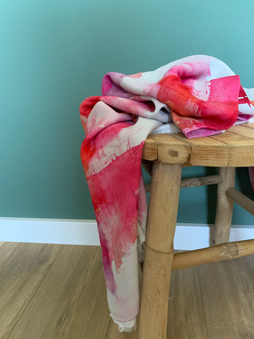 Viscose pink orange