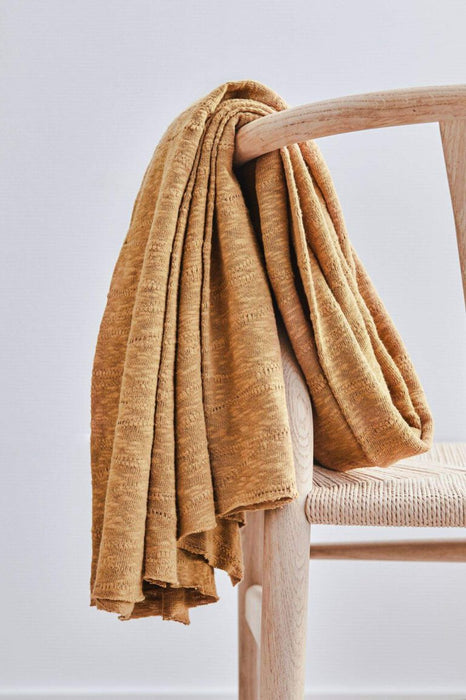 Organic Slub Jacquard Knit Dry Mustard – Mind the Maker