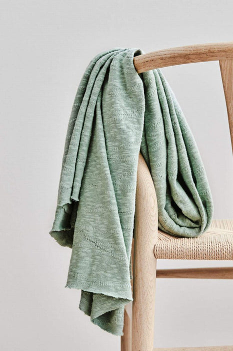 Organic Slub Jacquard Knit Sage Green – Mind the Maker