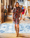 Jurk gemaakt in viscose stof van my dress made in design bohemian