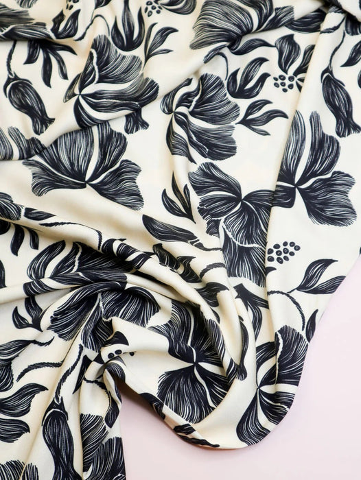 Ecovero™ Viscose Twill Loa Black - Mind the Maker